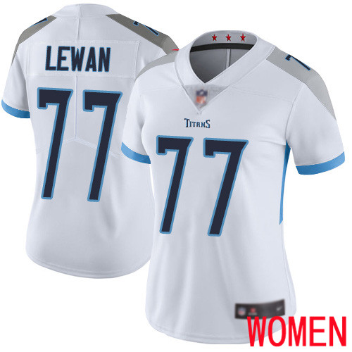 Tennessee Titans Limited White Women Taylor Lewan Road Jersey NFL Football #77 Vapor Untouchable->women nfl jersey->Women Jersey